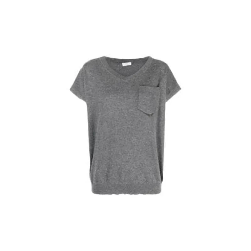 BRUNELLO CUCINELLI WOMEN'S GREY WOOL RELAXED SWEATER made by Brunello Cucinelli
