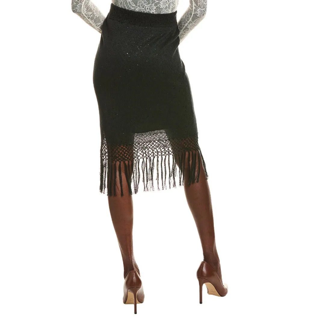 BRUNELLO CUCINELLI WOMEN'S BLACK SILK BLEND PENCIL SKIRT sold by Lord & Taylor product image thumbnail 4