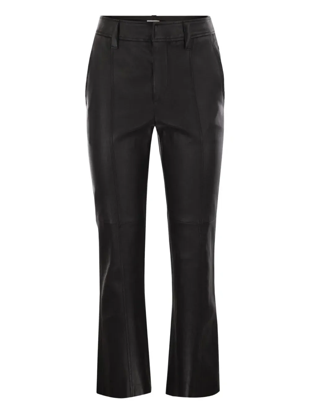 BRUNELLO CUCINELLI WOMEN'S BLACK LEATHER STRAIGHT TROUSERS sold by Lord & Taylor