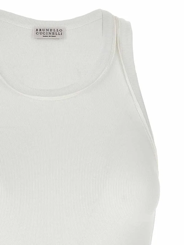 BRUNELLO CUCINELLI WOMEN'S WHITE RIBBED COTTON SHIRT sold by Lord & Taylor product image thumbnail 3