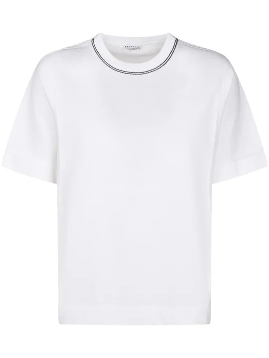 BRUNELLO CUCINELLI WOMEN'S WHITE RELAXED COTTON SHIRT sold by Lord & Taylor product image thumbnail 5