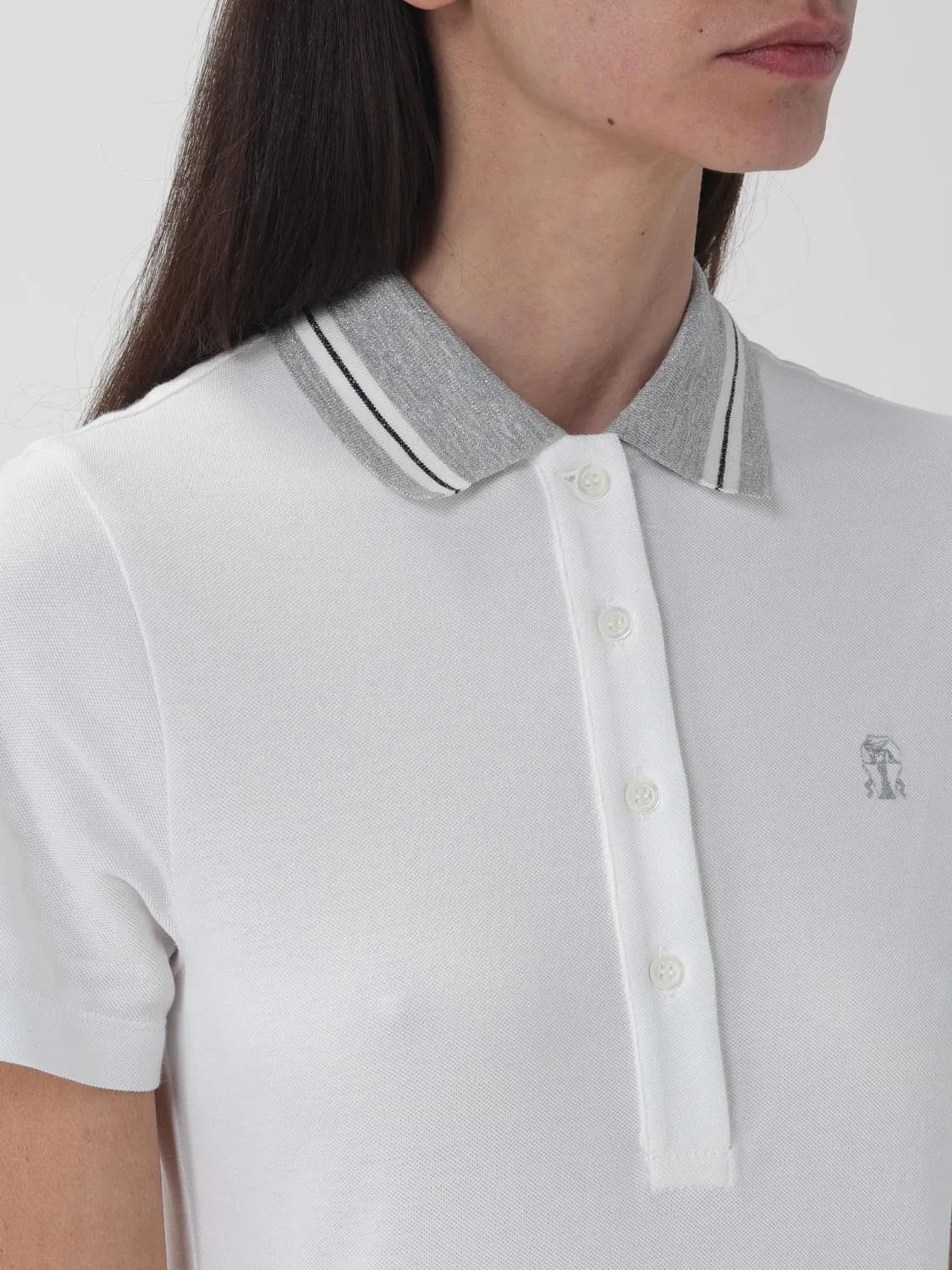 BRUNELLO CUCINELLI WOMEN'S WHITE POLO COLLAR DRESS sold by Lord & Taylor product image thumbnail 4