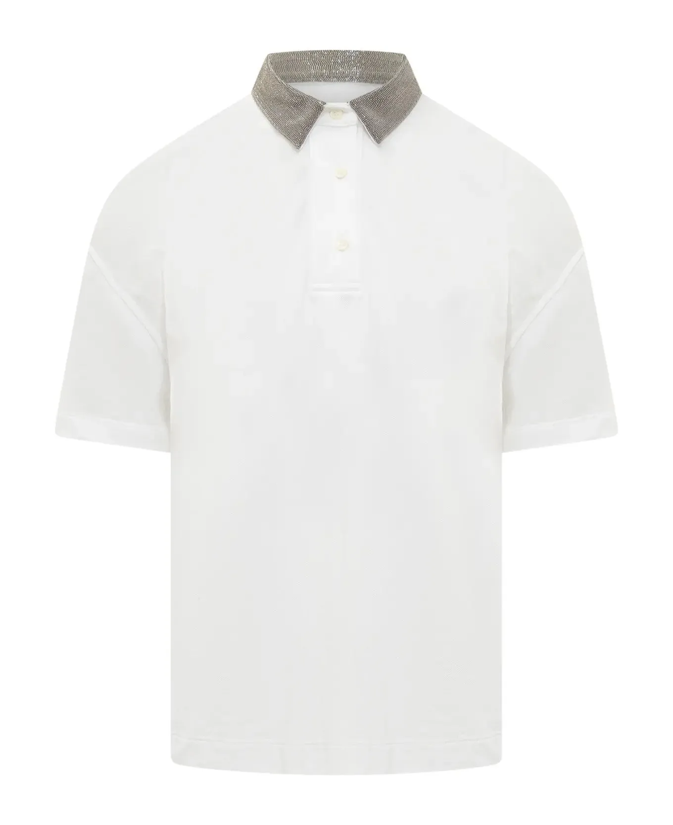 BRUNELLO CUCINELLI WOMEN'S WHITE EMBELLISHED COLLAR SHIRT sold by Lord & Taylor product image thumbnail 5
