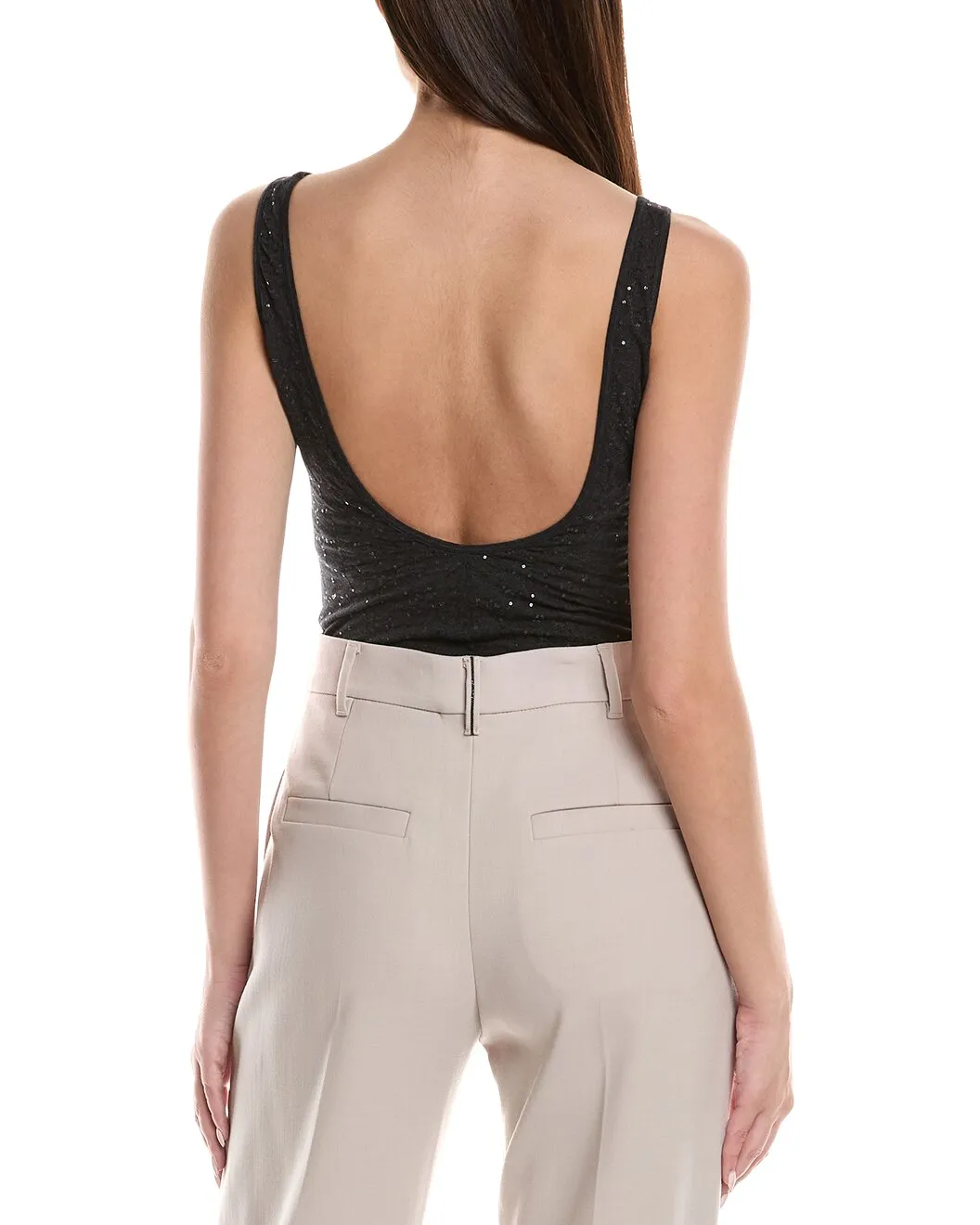 BRUNELLO CUCINELLI WOMEN'S DARK GREY SCOOP SHIRT sold by Lord & Taylor product image thumbnail 2