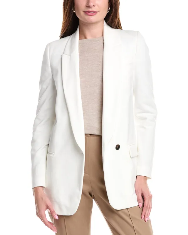BRUNELLO CUCINELLI WOMEN'S OFF WHITE TAILORED BLAZER made by Brunello Cucinelli