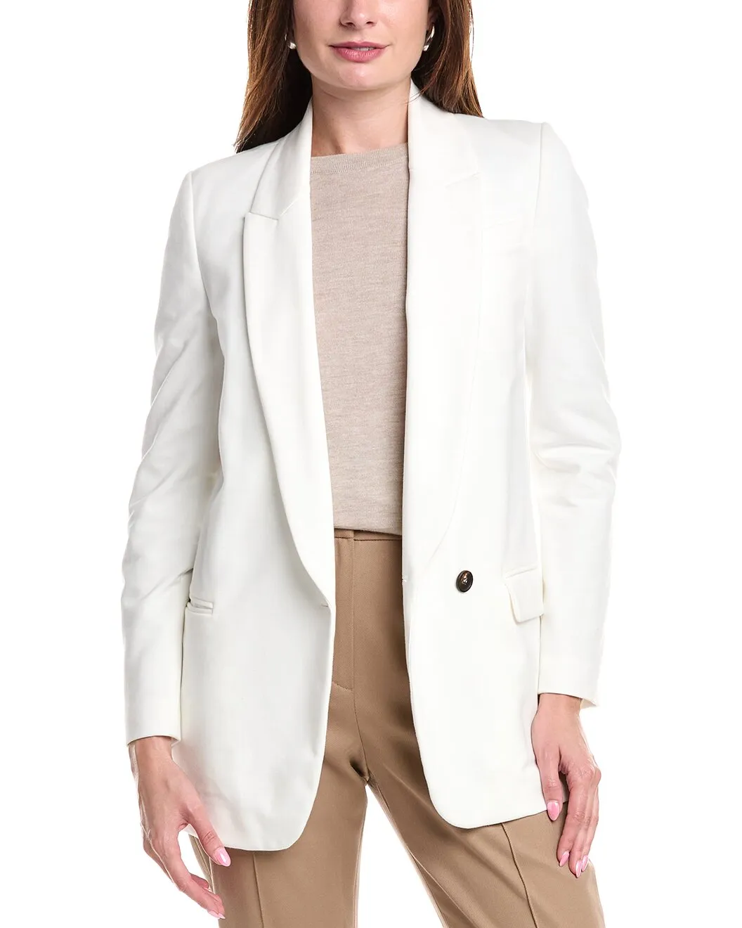 BRUNELLO CUCINELLI WOMEN'S OFF WHITE TAILORED BLAZER sold by Lord & Taylor