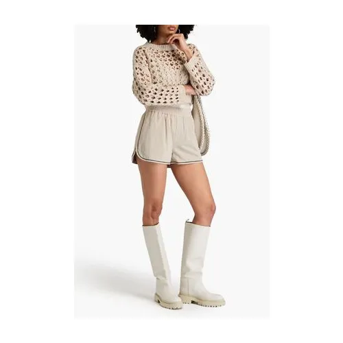 BRUNELLO CUCINELLI WOMEN'S BEIGE TAILORED LINEN SHORTS sold by Lord & Taylor product image thumbnail 3