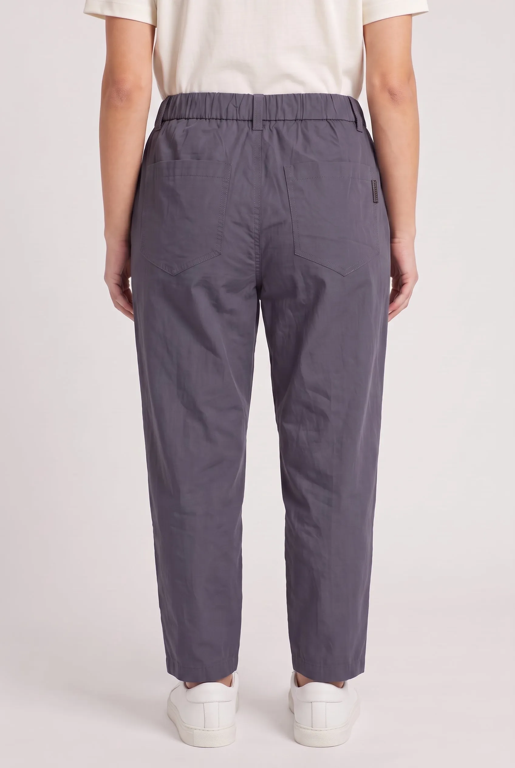 BRUNELLO CUCINELLI WOMEN'S DARK BLUE COTTON TROUSERS sold by Lord & Taylor product image thumbnail 2