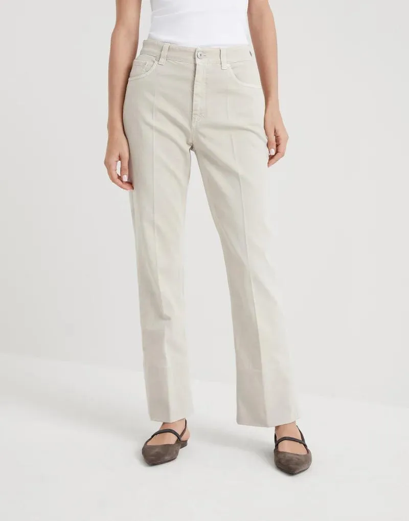 BRUNELLO CUCINELLI WOMEN'S IVORY STRAIGHT LEG TROUSERS sold by Lord & Taylor product image thumbnail 4