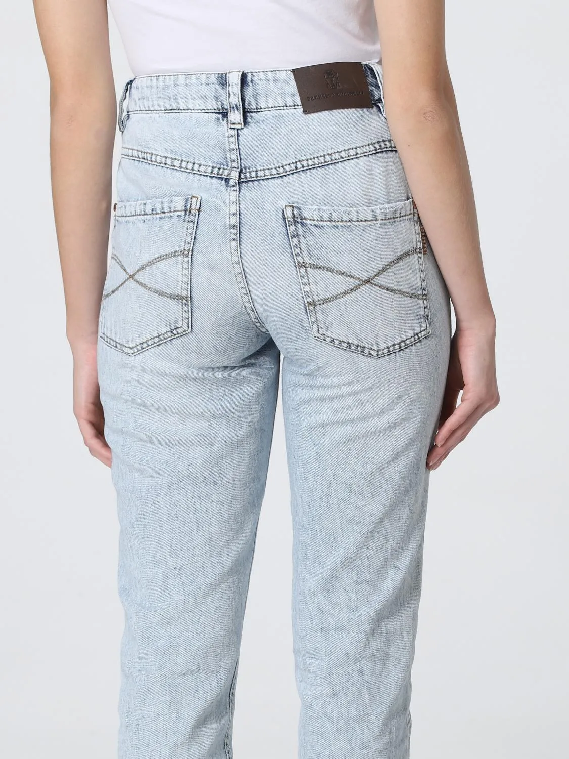 BRUNELLO CUCINELLI WOMEN'S LIGHT BLUE STRAIGHT TROUSERS sold by Lord & Taylor product image thumbnail 2