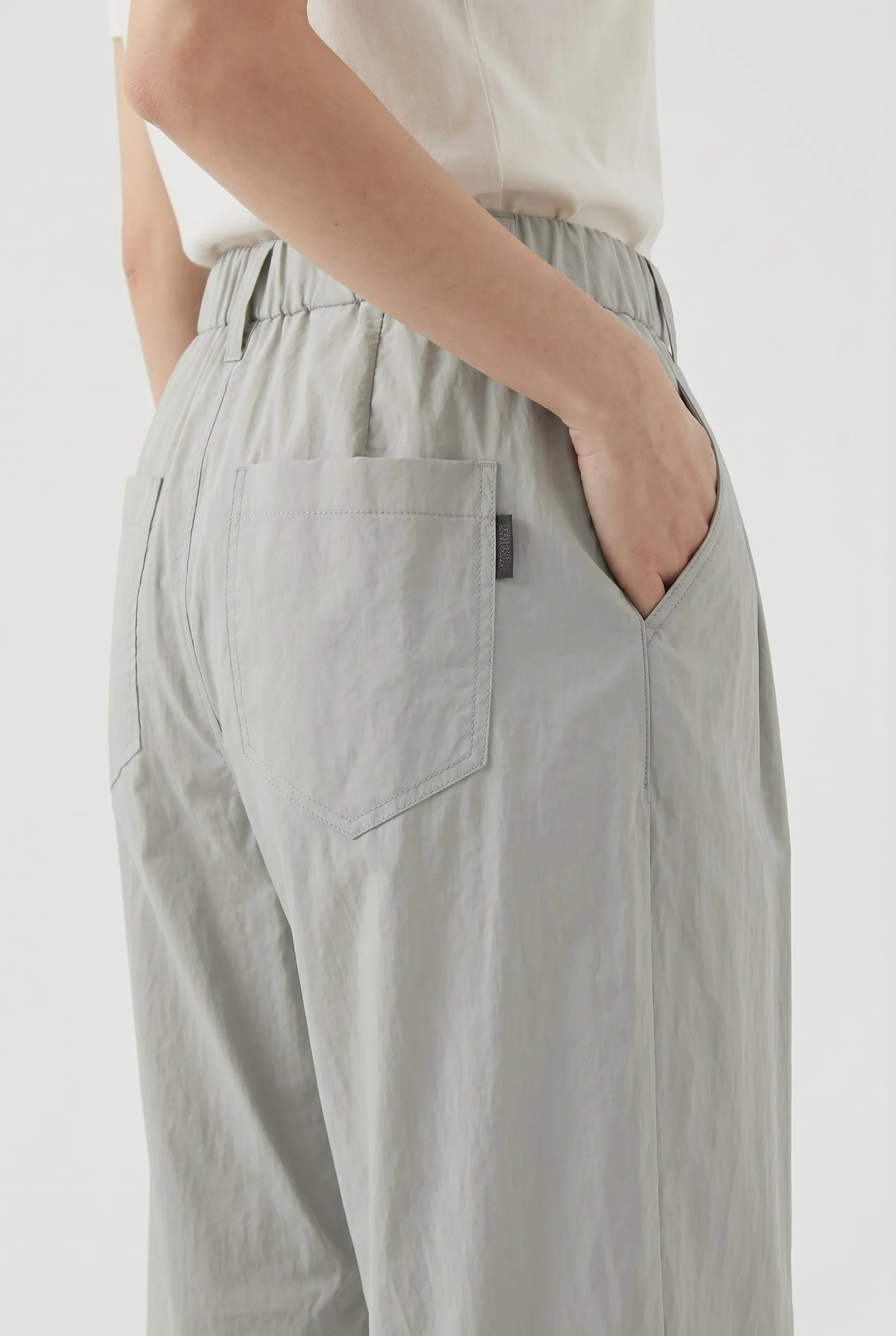 BRUNELLO CUCINELLI WOMEN'S LIGHT GREY RELAXED TROUSERS sold by Lord & Taylor product image thumbnail 3