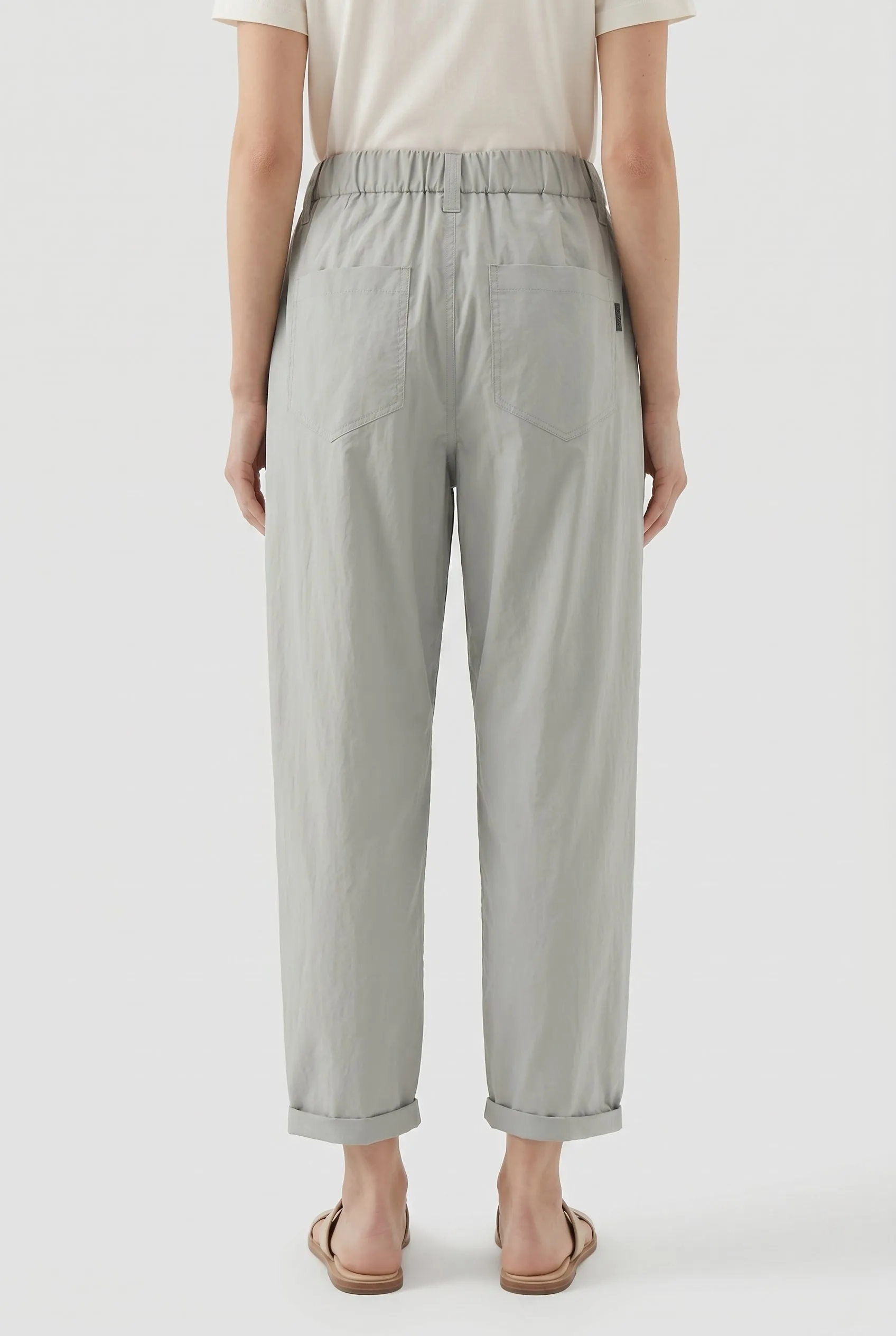 BRUNELLO CUCINELLI WOMEN'S LIGHT GREY RELAXED TROUSERS sold by Lord & Taylor product image thumbnail 2
