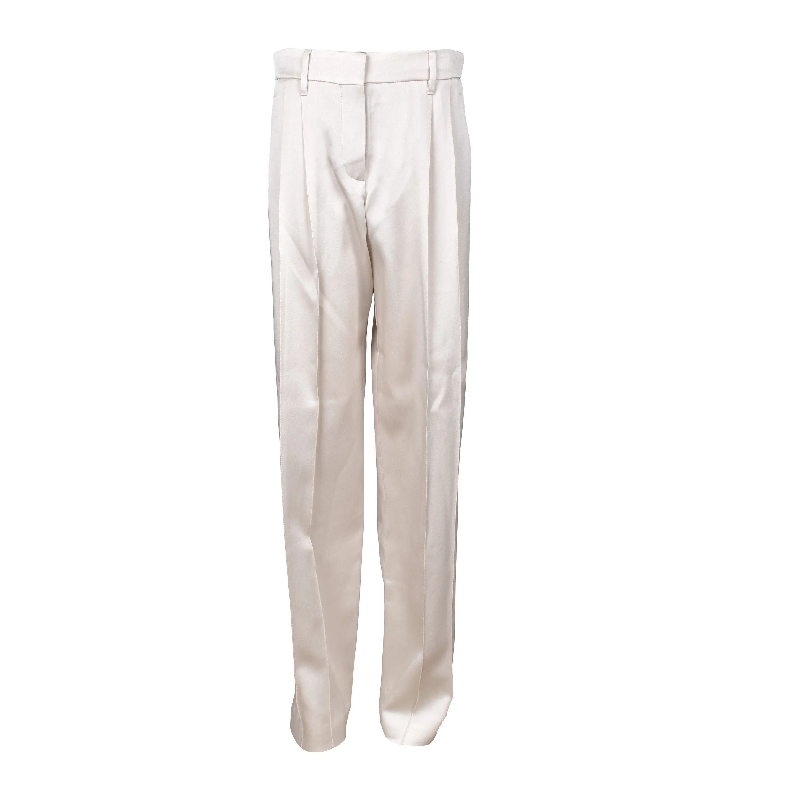 BRUNELLO CUCINELLI WOMEN'S CREAM TAILORED TROUSERS sold by Lord & Taylor