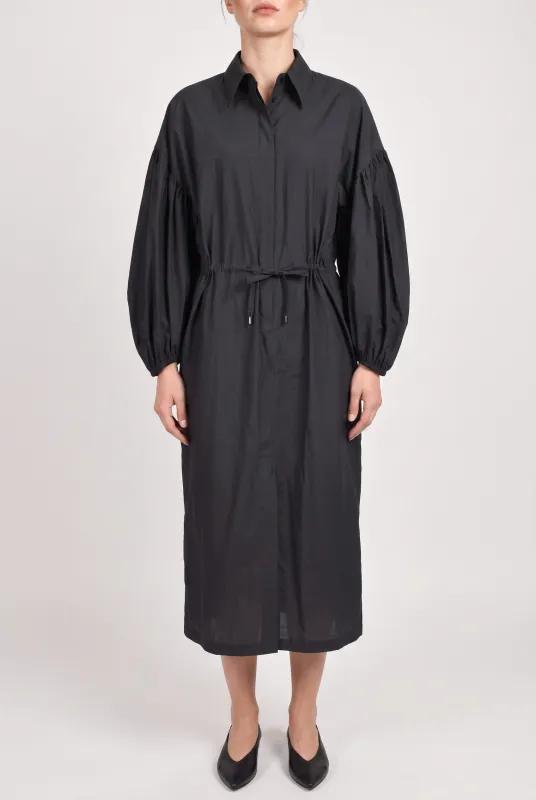 BRUNELLO CUCINELLI WOMEN'S DARK GREY COTTON SHIRT DRESS made by Brunello Cucinelli