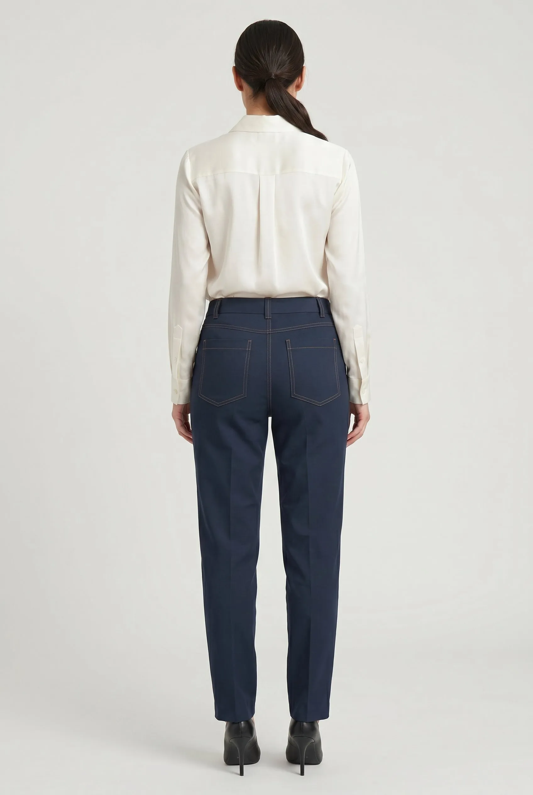 BRUNELLO CUCINELLI WOMEN'S DARK BLUE TAILORED TROUSERS sold by Lord & Taylor product image thumbnail 2