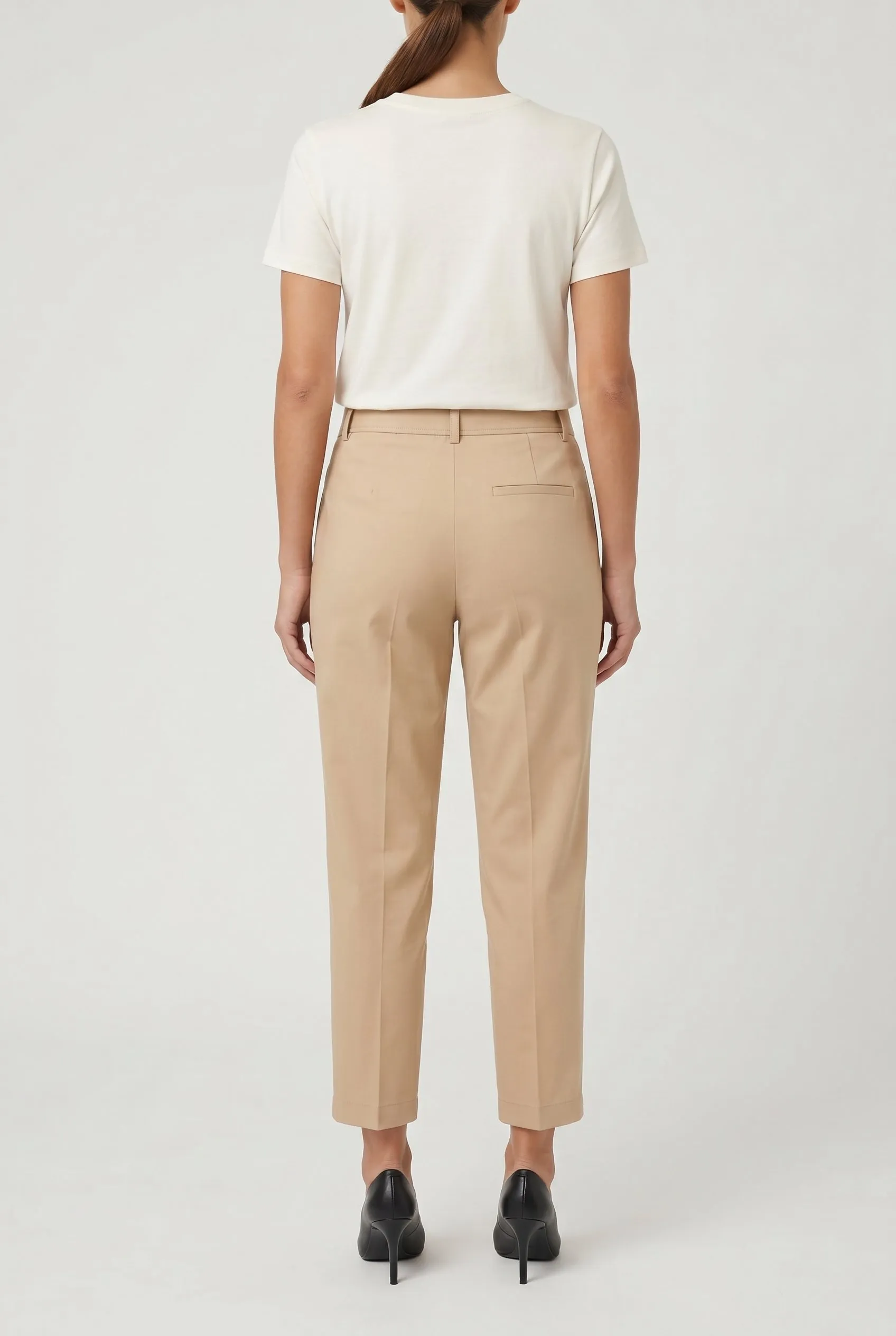 BRUNELLO CUCINELLI WOMEN'S BEIGE TAILORED STRAIGHT TROUSERS sold by Lord & Taylor product image thumbnail 5