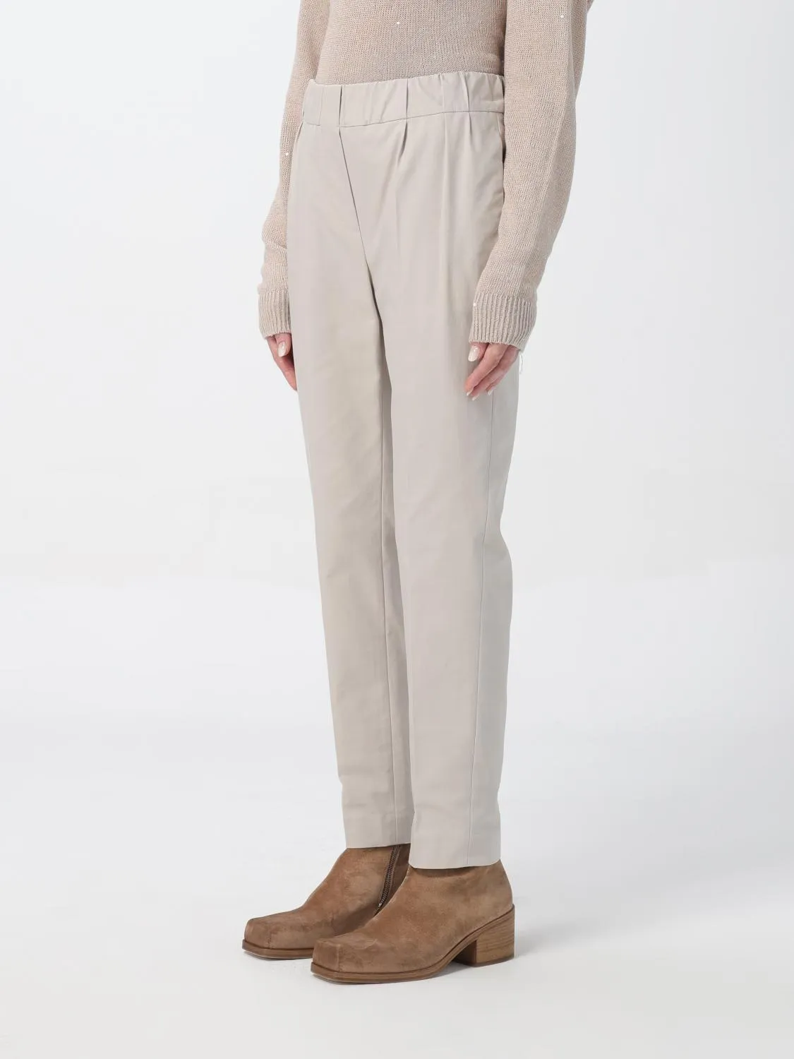 BRUNELLO CUCINELLI WOMEN'S LIGHT BEIGE TAILORED TROUSERS sold by Lord & Taylor product image thumbnail 2