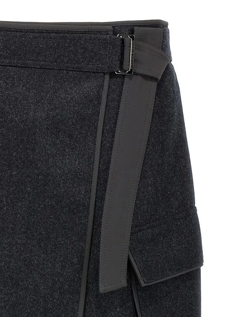 BRUNELLO CUCINELLI WOMEN'S CHARCOAL WOOL WRAP SKIRT sold by Lord & Taylor product image thumbnail 4
