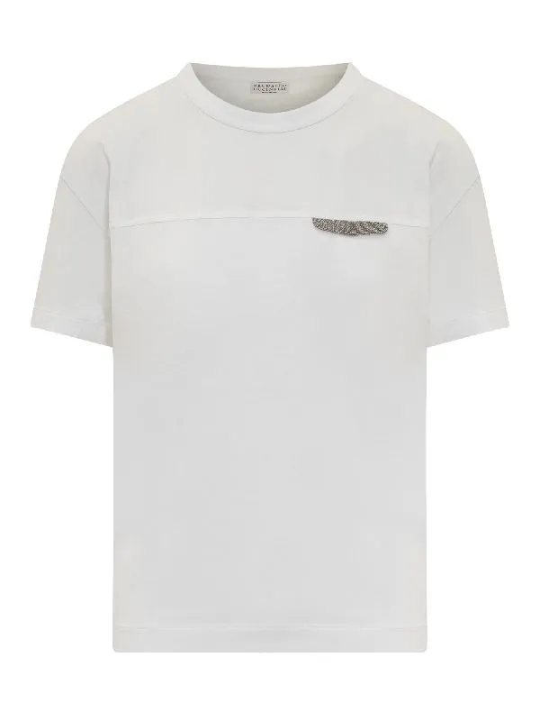BRUNELLO CUCINELLI WOMEN'S WHITE COTTON RELAXED SHIRT sold by Lord & Taylor product image thumbnail 5