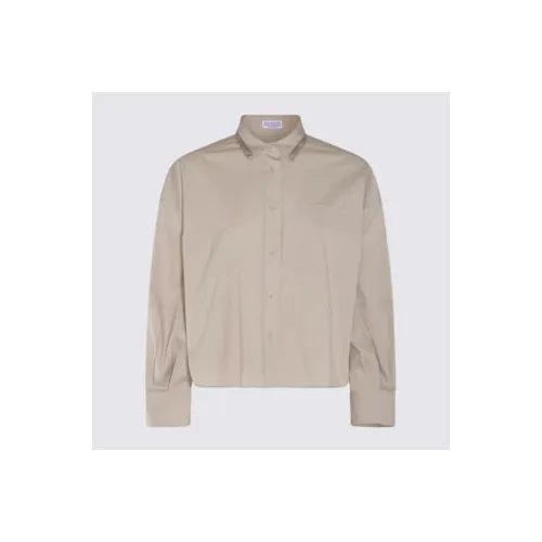 BRUNELLO CUCINELLI WOMEN'S BEIGE RELAXED FIT SHIRT sold by Lord & Taylor product image thumbnail 5