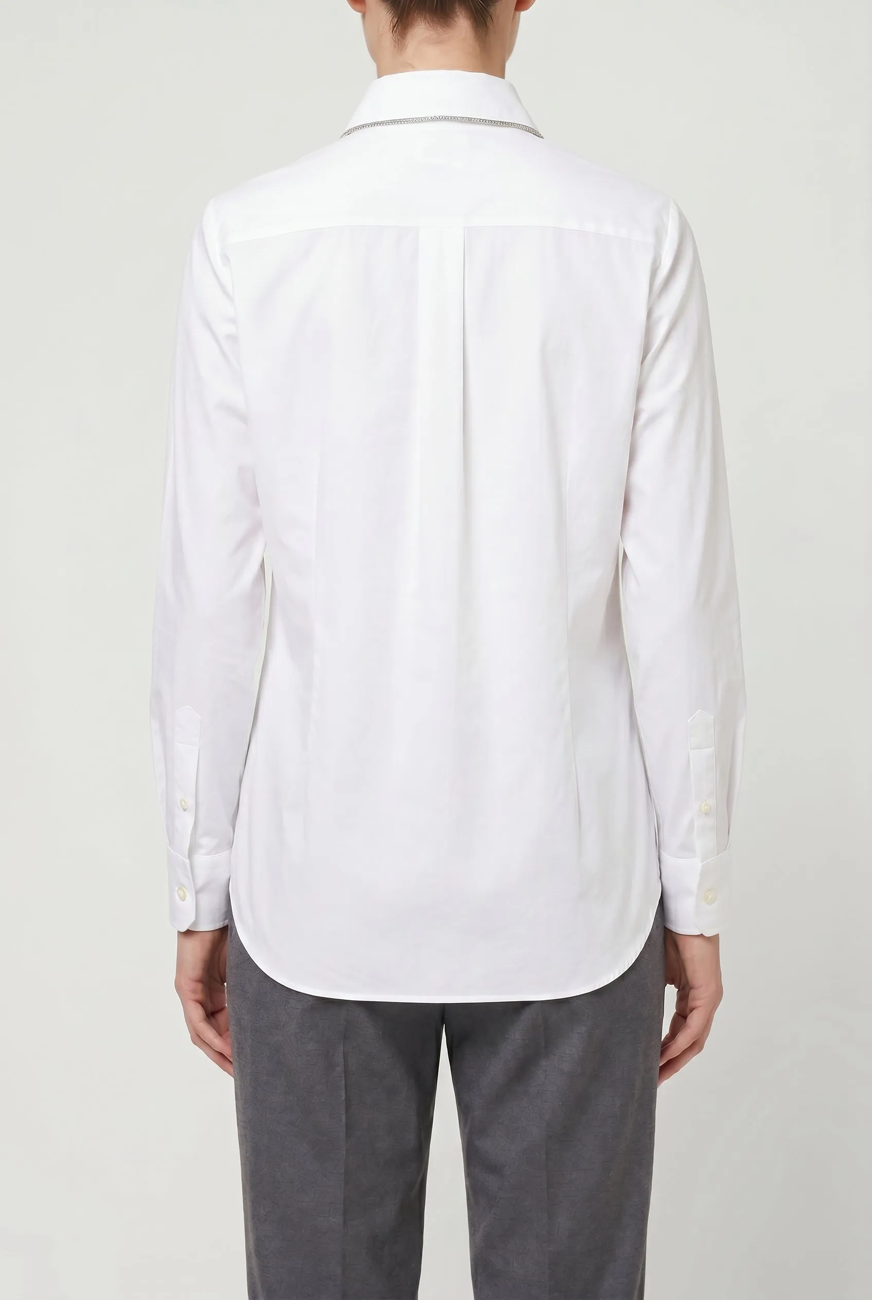 BRUNELLO CUCINELLI WOMEN'S WHITE COTTON BLEND SHIRT sold by Lord & Taylor product image thumbnail 2