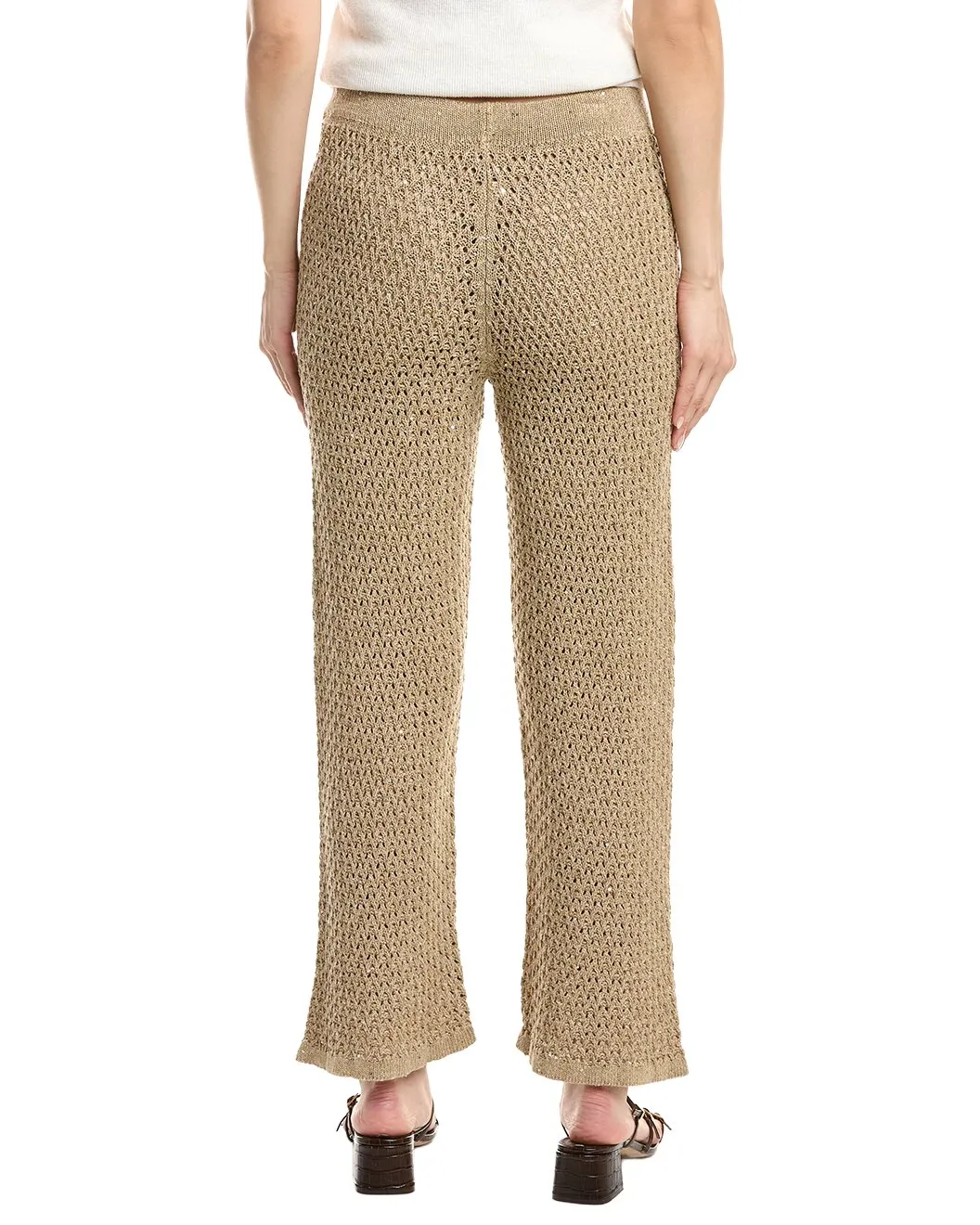 ELEVENTY WOMEN'S SAND KNITTED WIDE-LEG TROUSERS sold by Lord & Taylor product image thumbnail 4