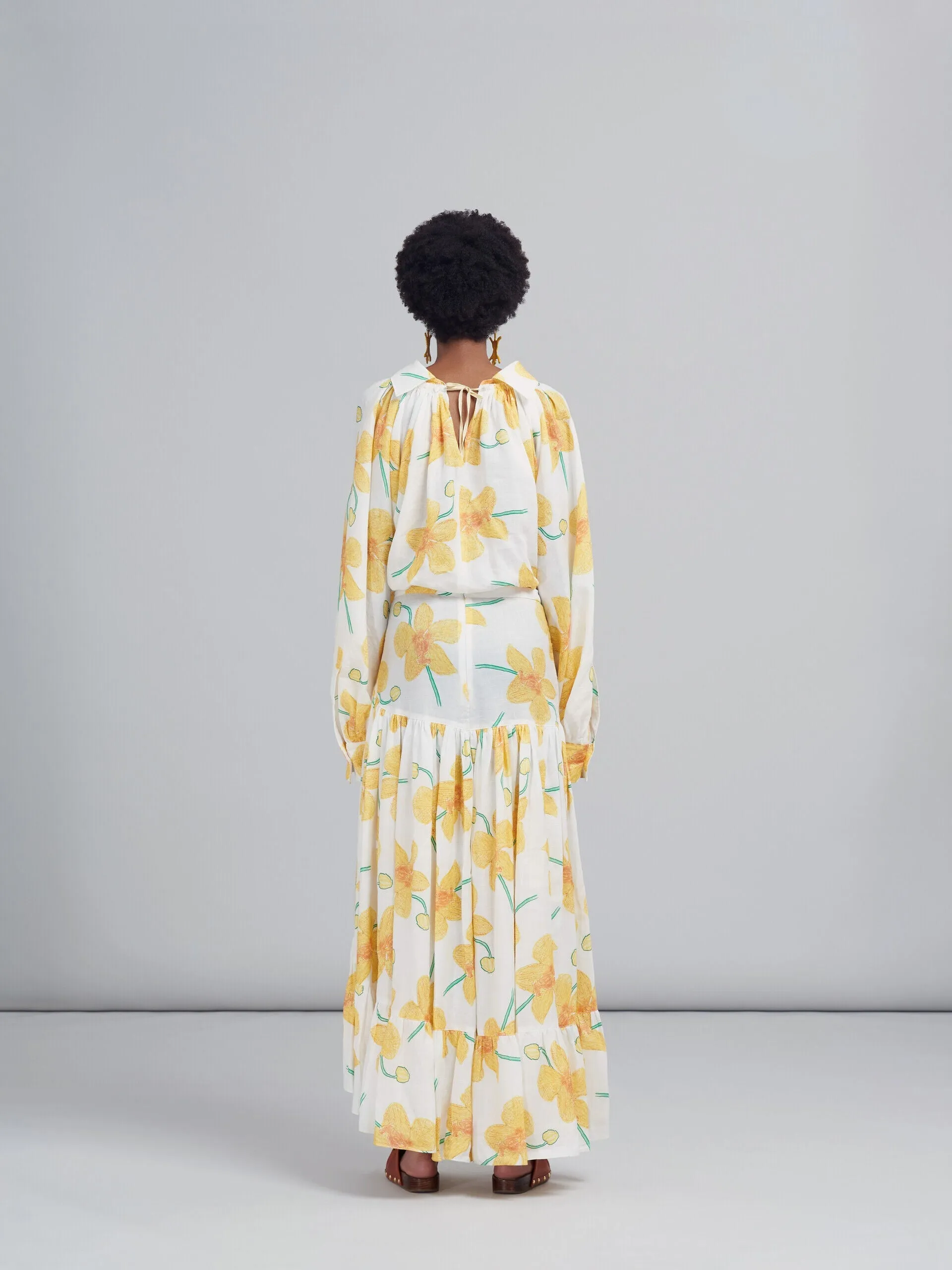 MARNI WOMEN'S FLORAL ASYMMETRIC RUFFLED SKIRT sold by Lord & Taylor product image thumbnail 3