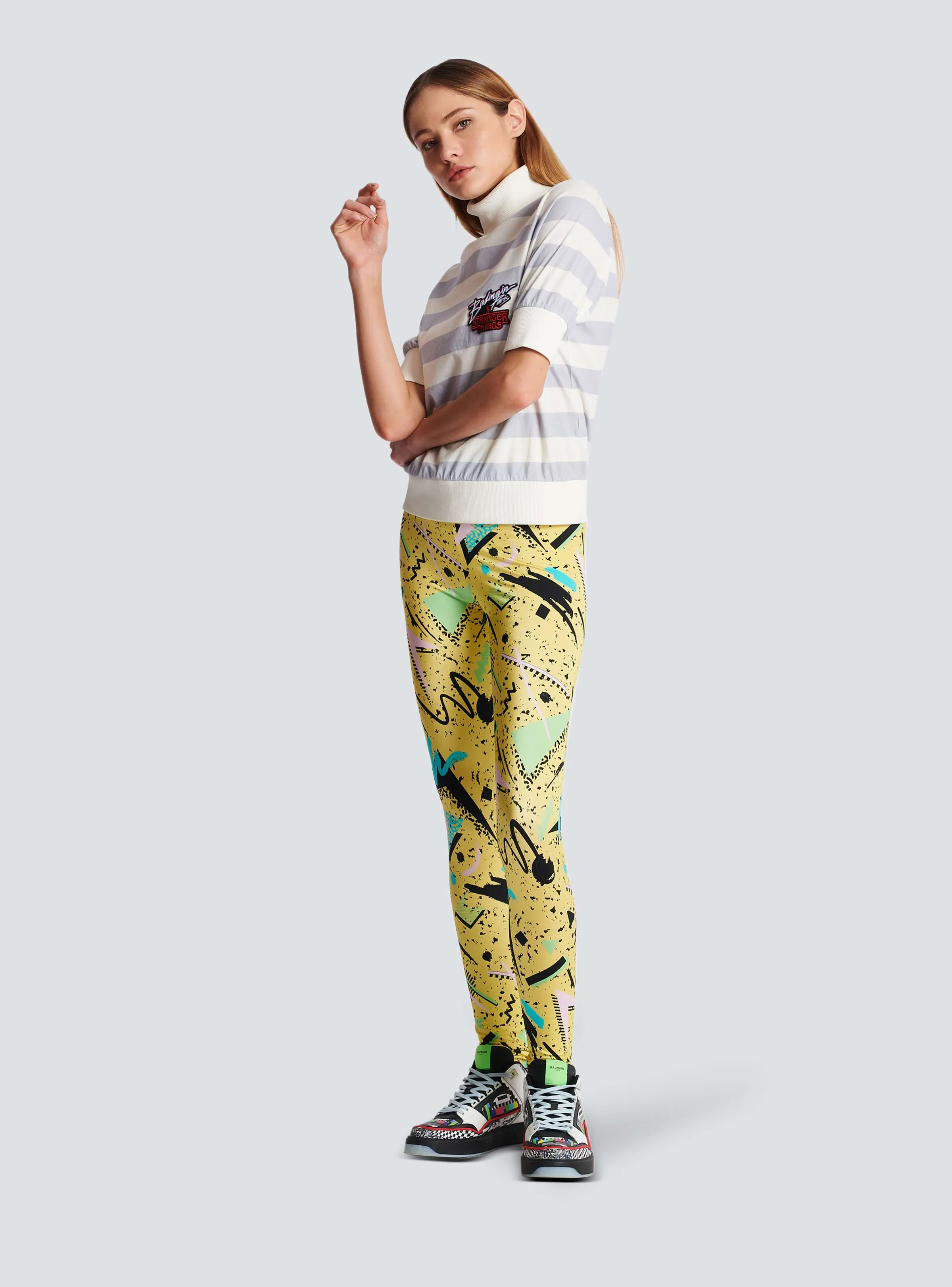 BALMAIN WOMEN'S YELLOW MULTICOLOR PATTERNED LEGGINGS sold by Lord & Taylor product image thumbnail 2