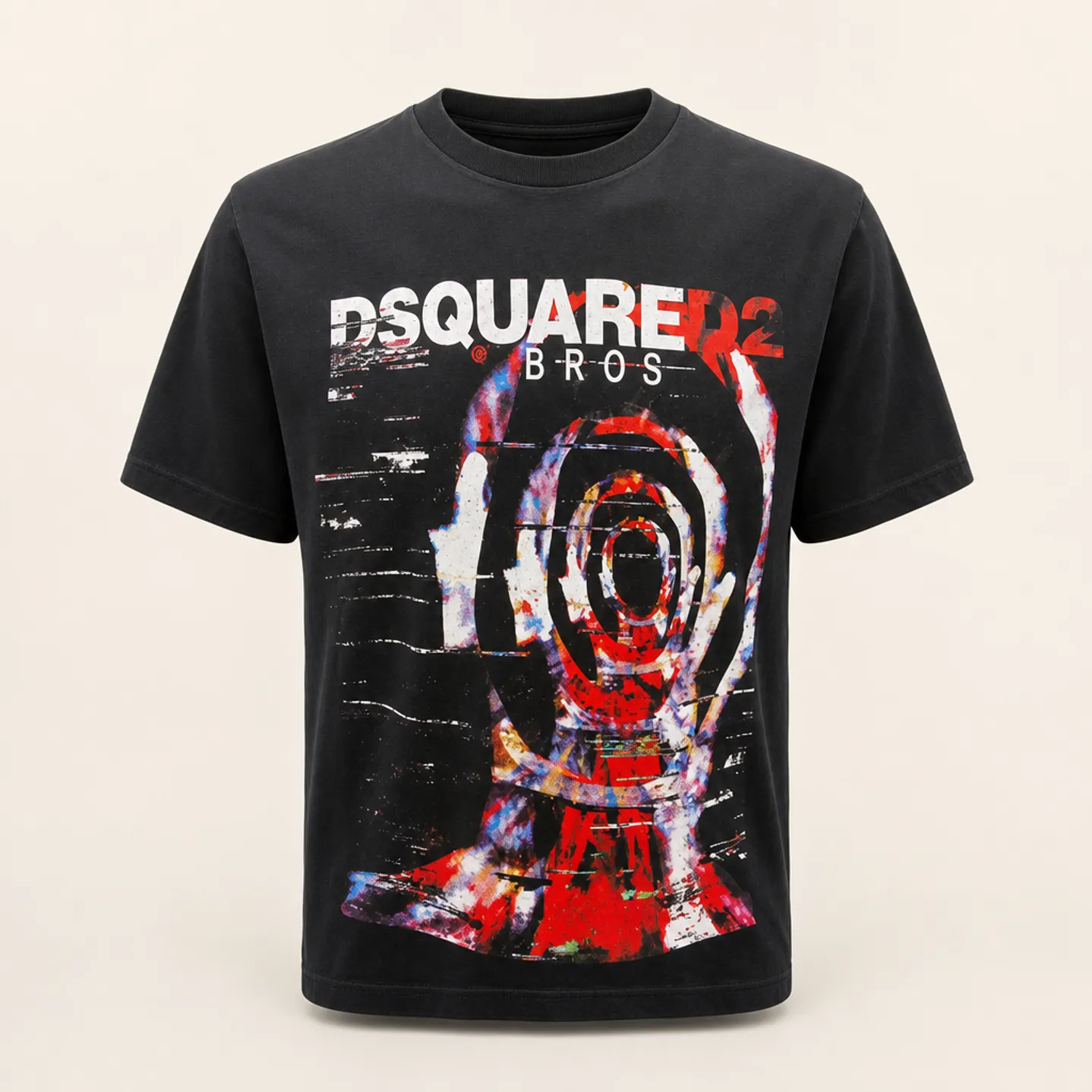 Dsquared2 Graphic T-Shirt, Black Cotton with Logo sold by Lord & Taylor product image thumbnail 3