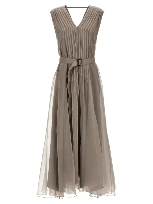 Silk dress made by Brunello Cucinelli