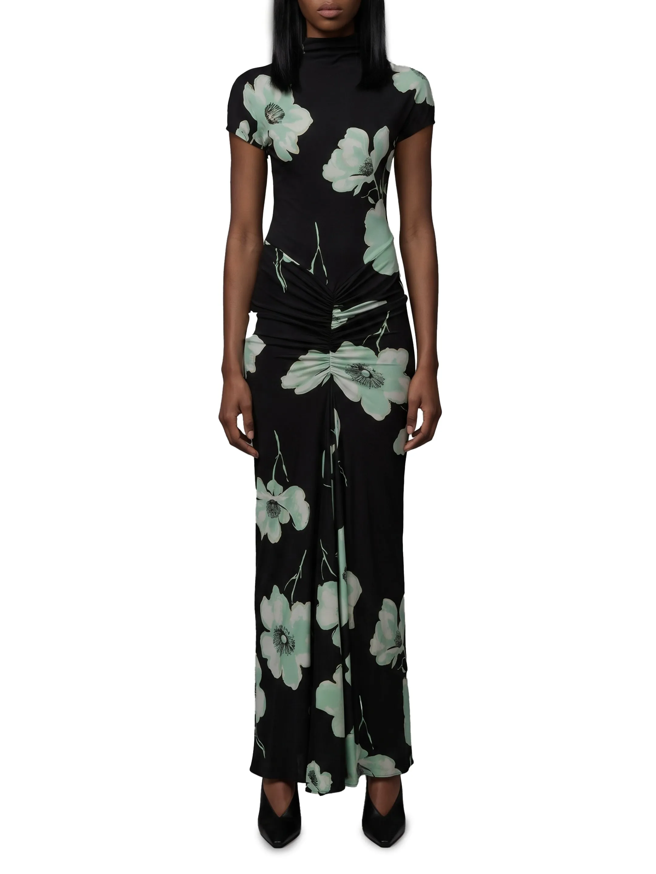 Draped maxi dress with print sold by Lord & Taylor