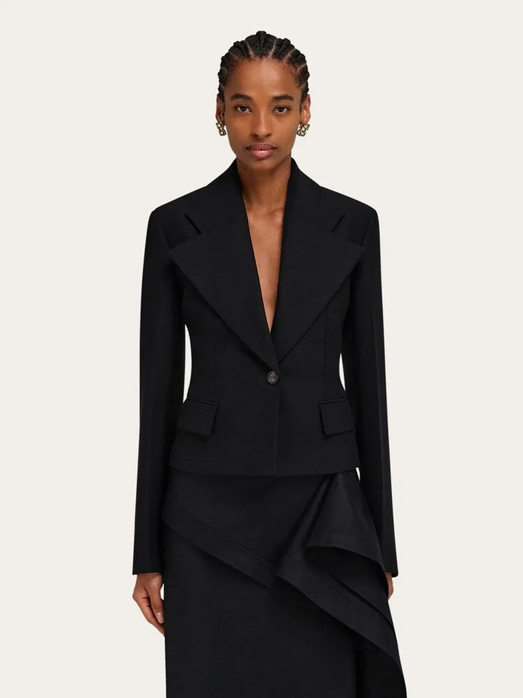 FERRAGAMO WOMEN'S BLACK TAILORED JACKET sold by Lord & Taylor product image thumbnail 2
