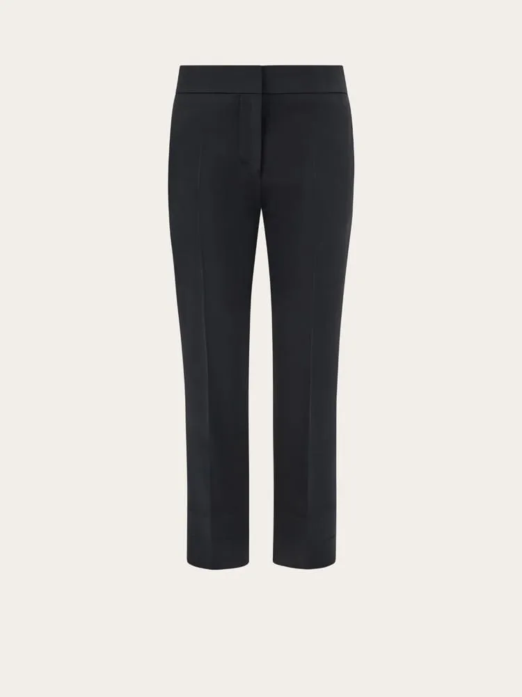 FERRAGAMO WOMEN'S BLACK WOOL BLEND TROUSERS sold by Lord & Taylor