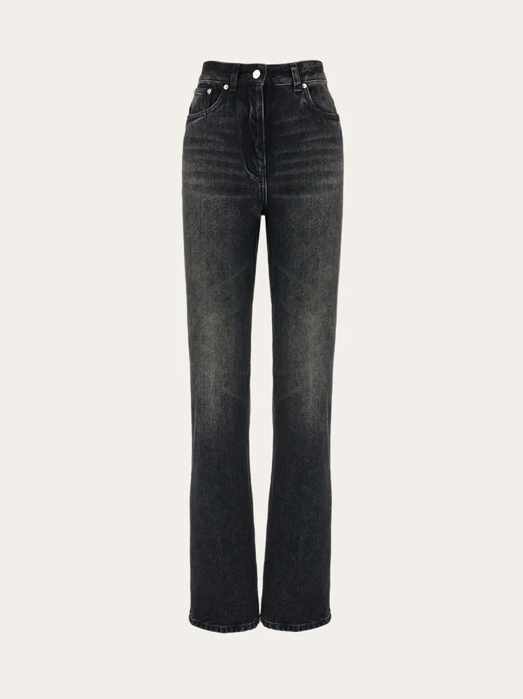FERRAGAMO WOMEN'S BLACK STRAIGHT LEG TROUSERS sold by Lord & Taylor