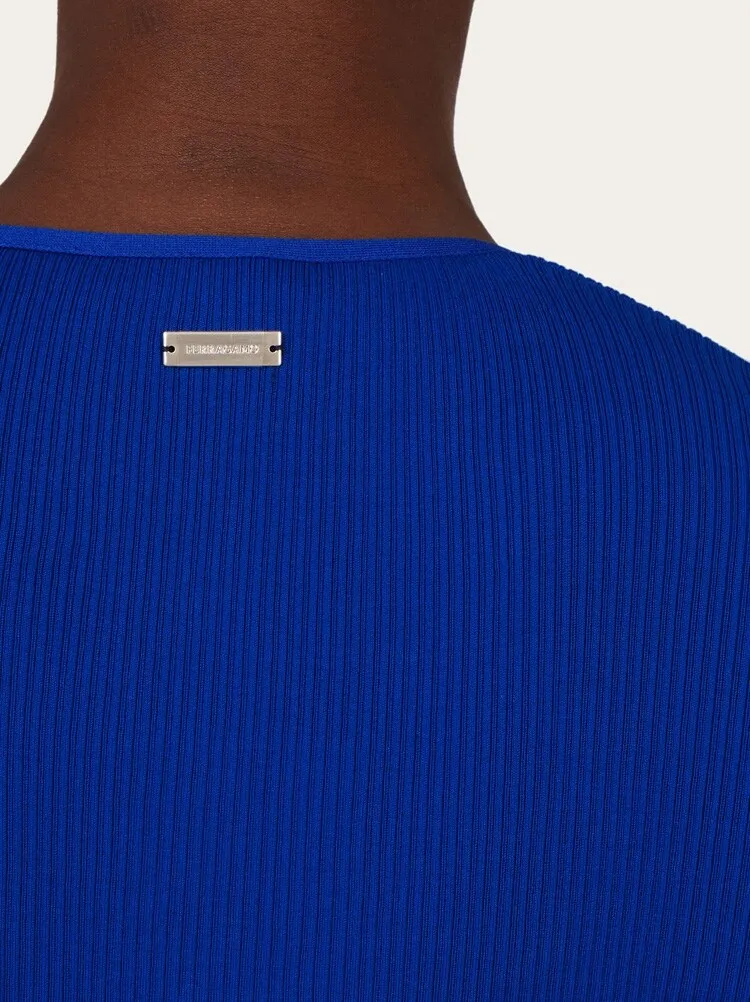 FERRAGAMO WOMEN'S BRIGHT BLUE RIBBED SWEATER sold by Lord & Taylor product image thumbnail 4