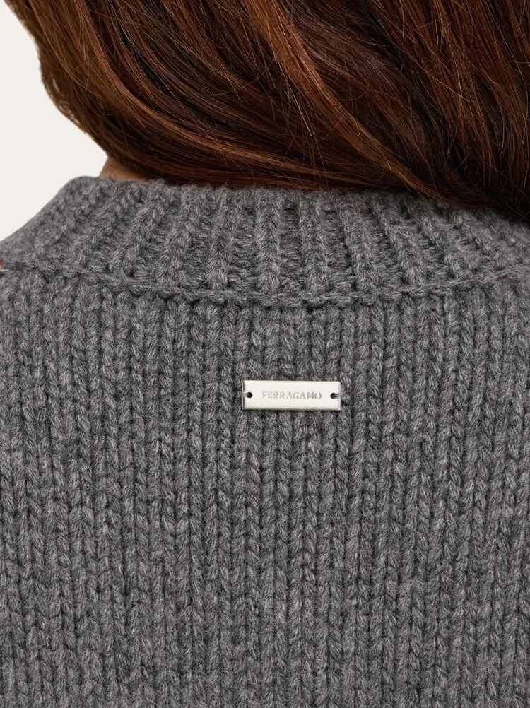 FERRAGAMO WOMEN'S DARK GREY WOOL SWEATER sold by Lord & Taylor product image thumbnail 4