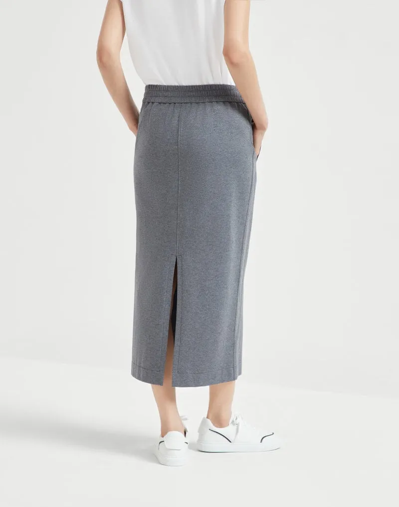BRUNELLO CUCINELLI WOMEN'S GREY MIDI STRAIGHT SKIRT sold by Lord & Taylor product image thumbnail 2