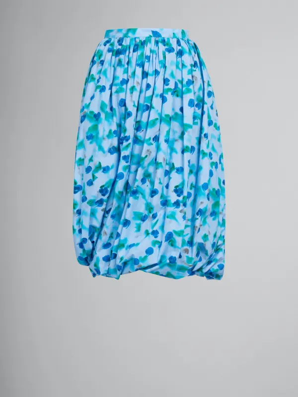 MARNI WOMEN'S LIGHT BLUE FLORAL BUBBLE SKIRT made by Marni