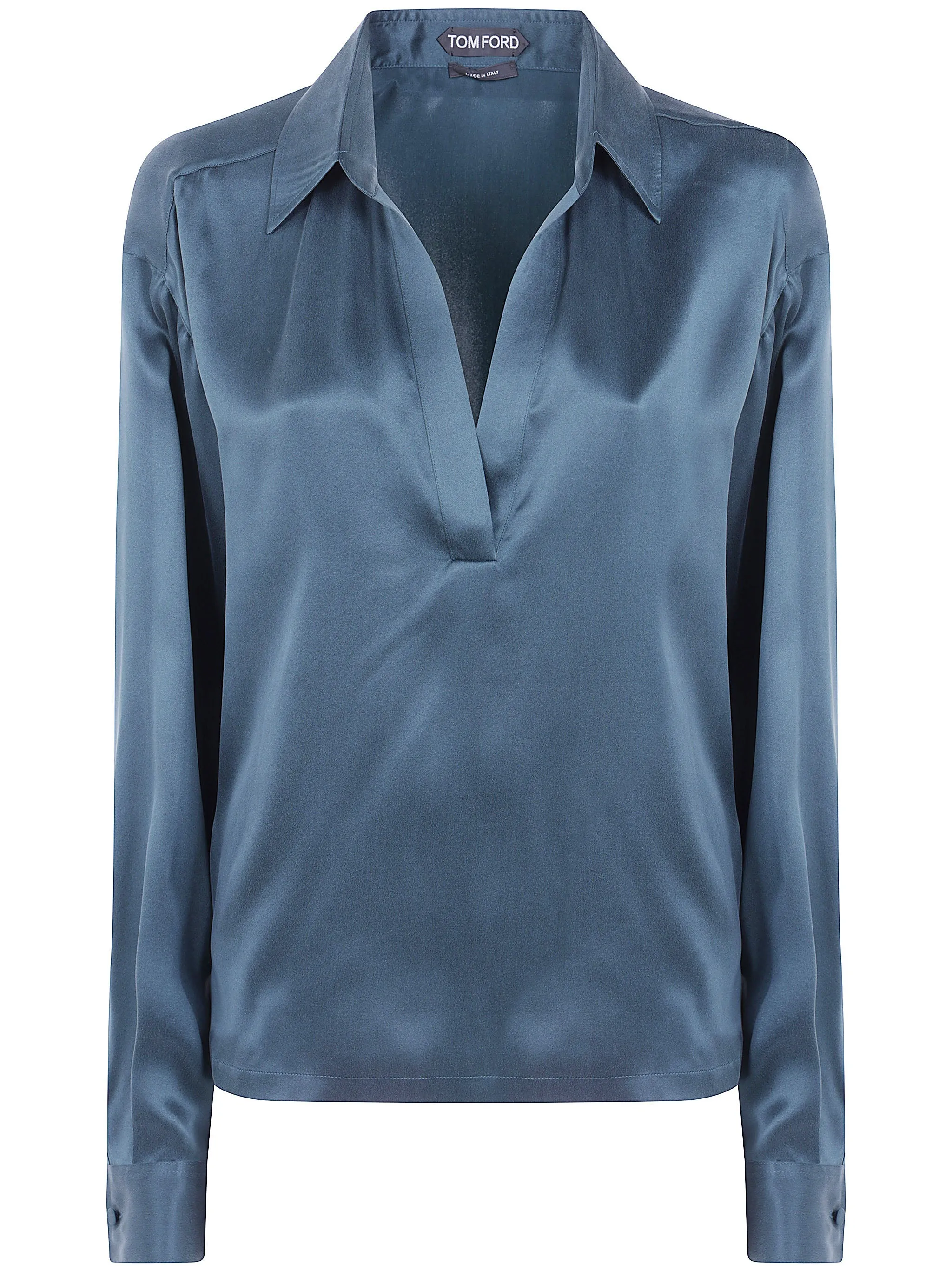 PEACH FEEL SILK SATINE POLO SHIRT sold by Lord & Taylor