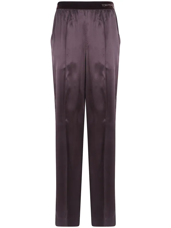 PEACH FEEL SILK SATIN PIJIAMAS TROUSERS made by Tom Ford