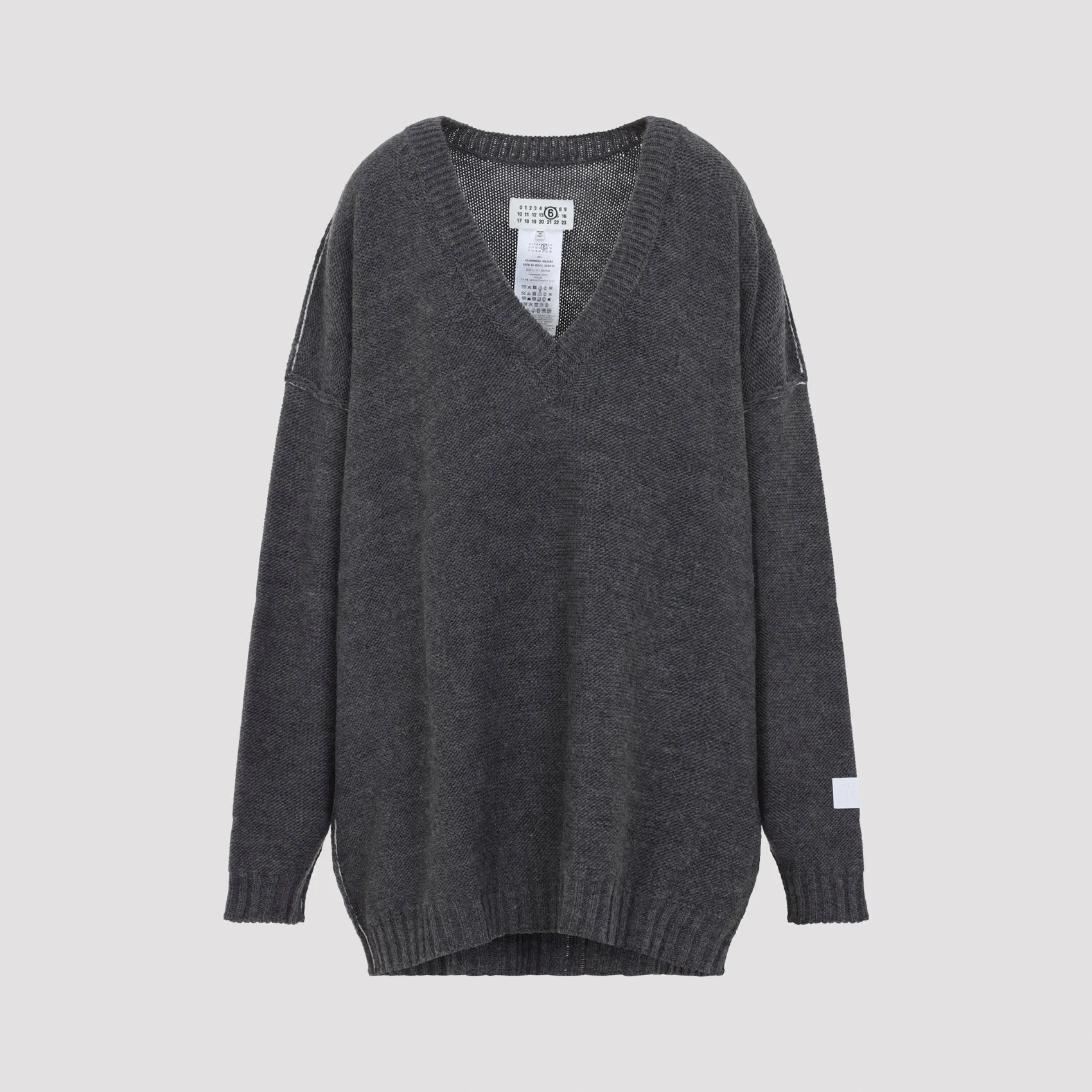 MM6 Maison Margiela V Neck Sweater sold by Lord & Taylor product image thumbnail 3