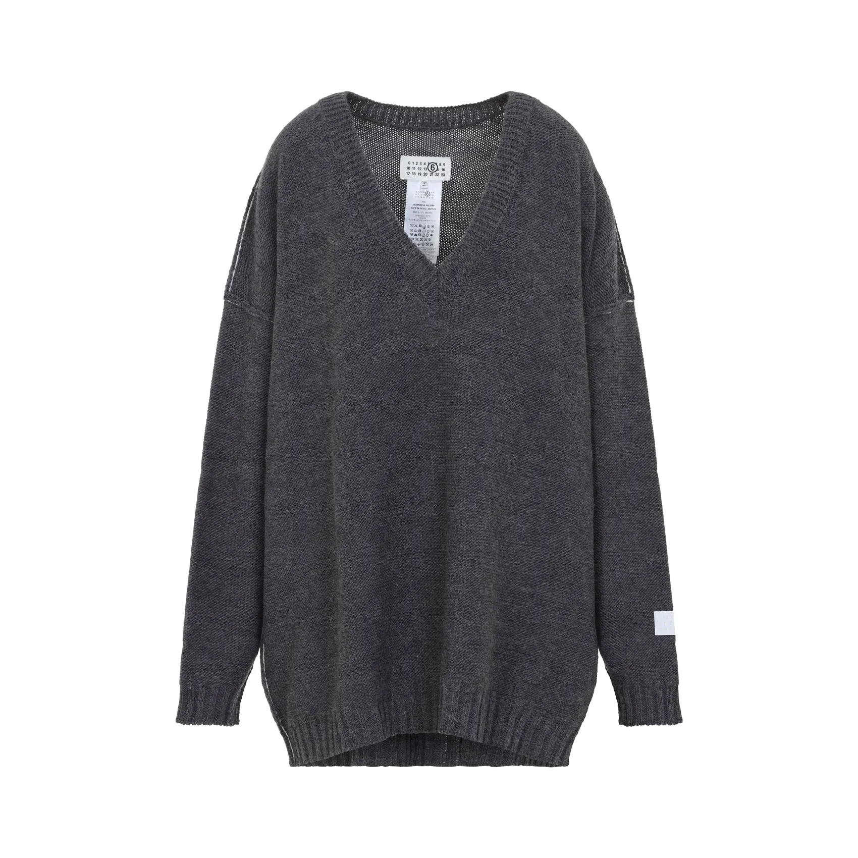 MM6 Maison Margiela V Neck Sweater sold by Lord & Taylor product image thumbnail 2