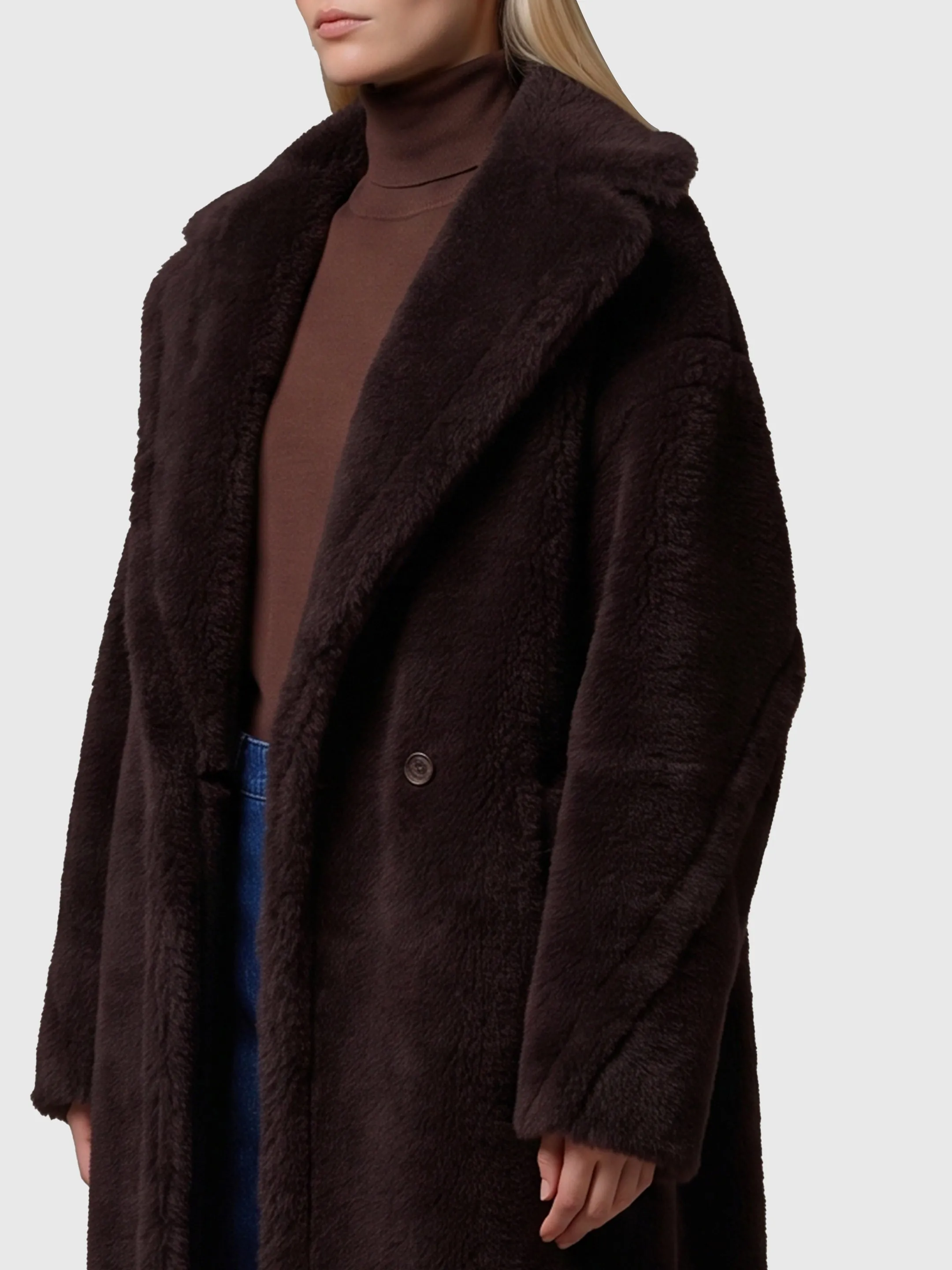 Dark brown Teddy Bear coat sold by Lord & Taylor product image thumbnail 3