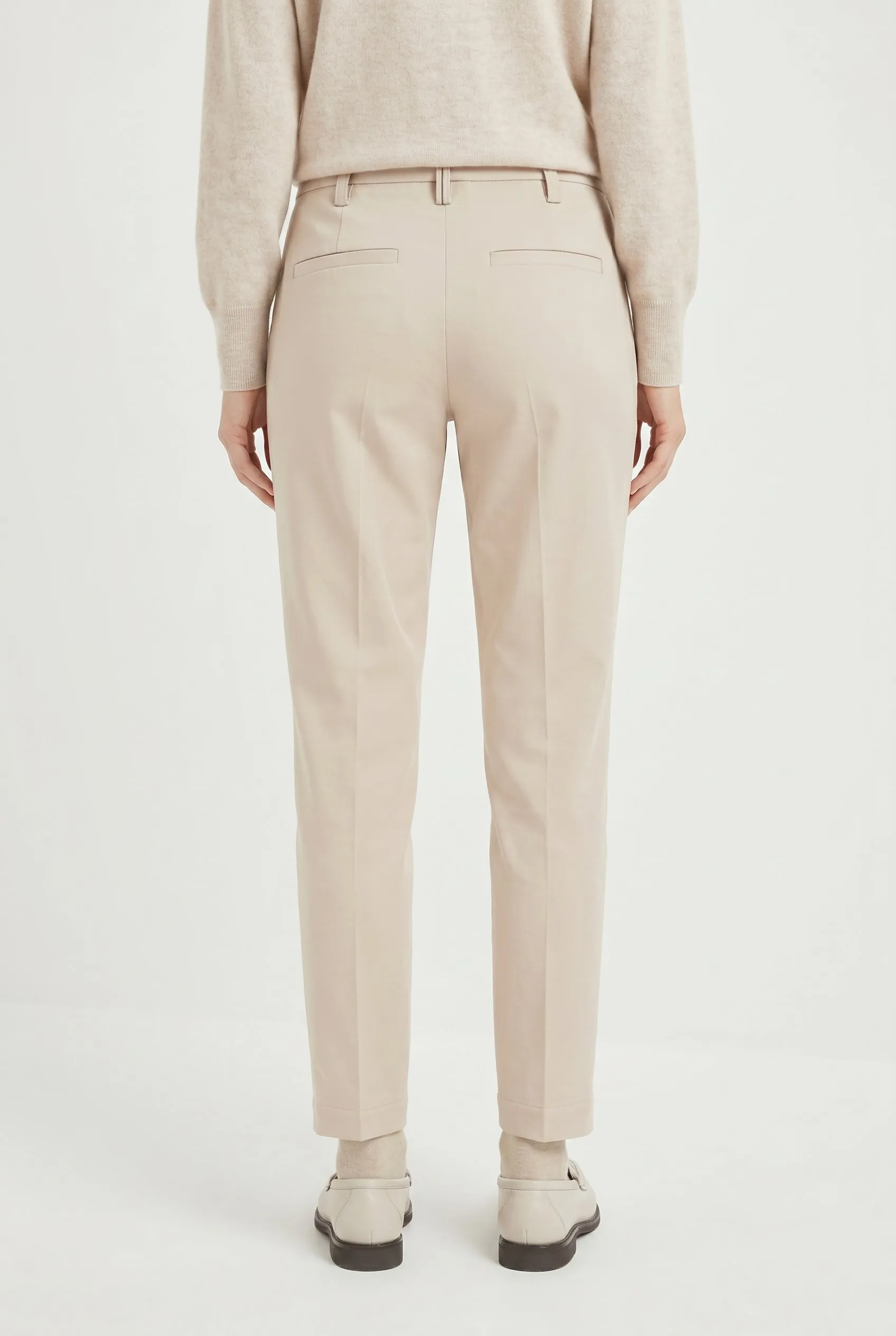 BRUNELLO CUCINELLI WOMEN'S BEIGE TAILORED SLIM TROUSERS sold by Lord & Taylor product image thumbnail 2