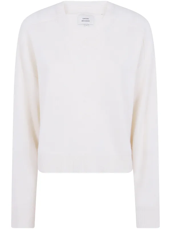 "ANZOR LDS" V-NECK SWEATER made by Loulou De Saison