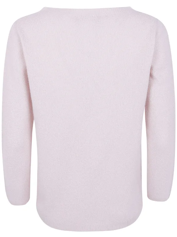LUREX PLATINUM BOATNECK SWEATER made by Fabiana Filippi