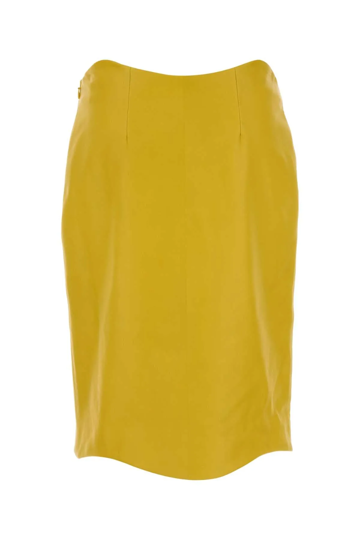 YELLOW LEATHER SKIRT sold by Lord & Taylor product image thumbnail 2