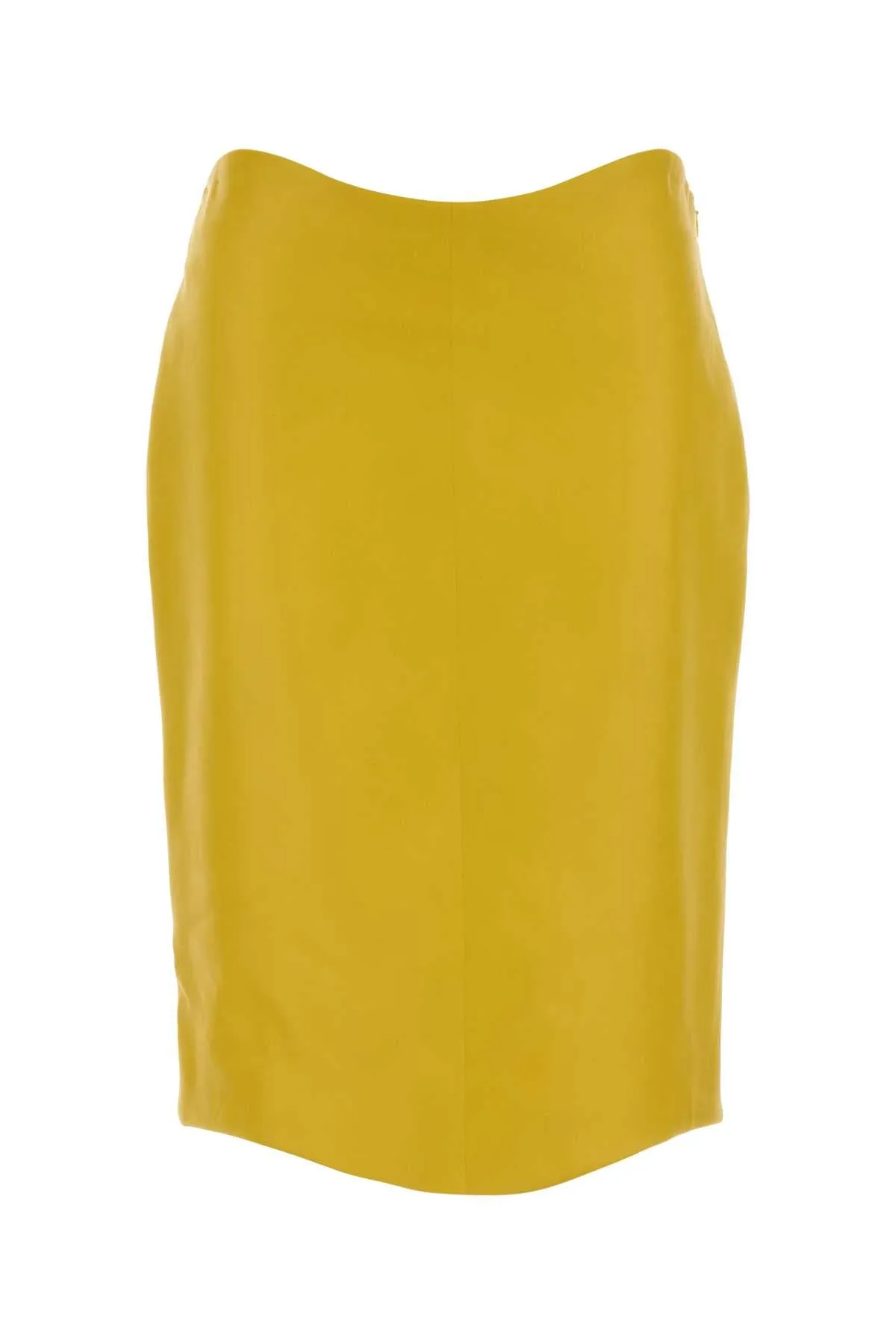 YELLOW LEATHER SKIRT sold by Lord & Taylor