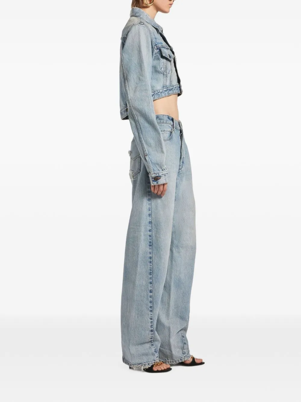 FADED TWISTED-SEAM JEANS sold by Lord & Taylor product image thumbnail 3