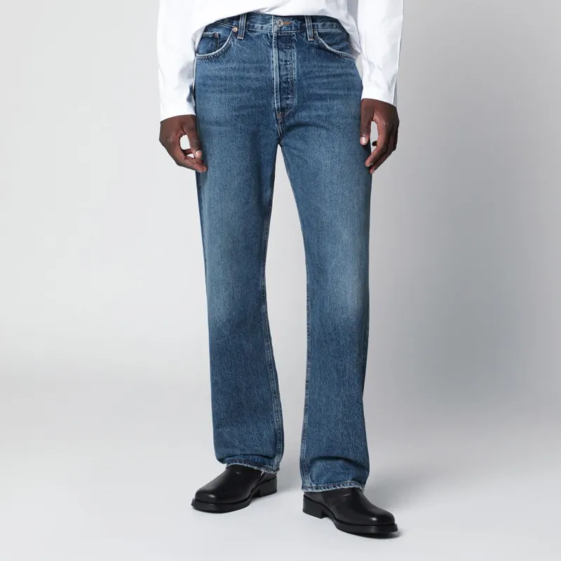 90S JEANS IN WASHED BLUE DENIM made by Agolde